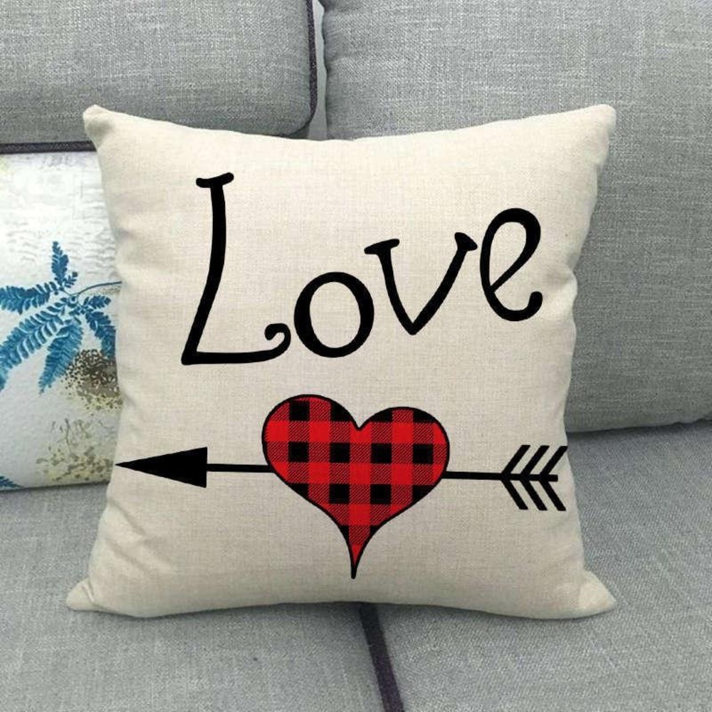 Free gift when you purchase: Heart pierced arrow valentine pillow